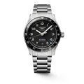 Longines Spirit Zulu Time Black Dial Stainless Steel GMT Men's Watch L38124536