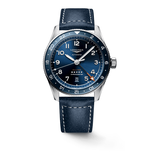 Longines Spirit Zulu Time 42mm Blue Dial GMT Men's Watch L38124932