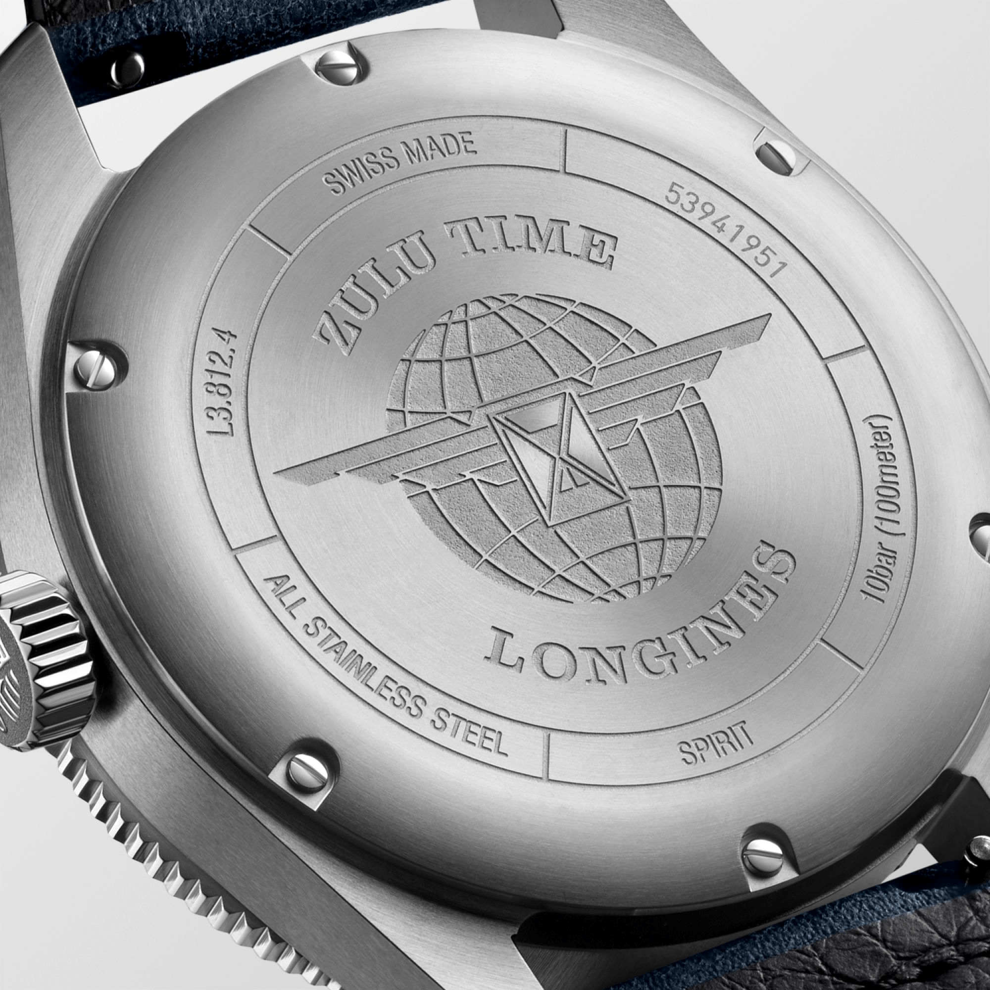 Longines Spirit Zulu Time 42mm Blue Dial GMT Men's Watch L38124932