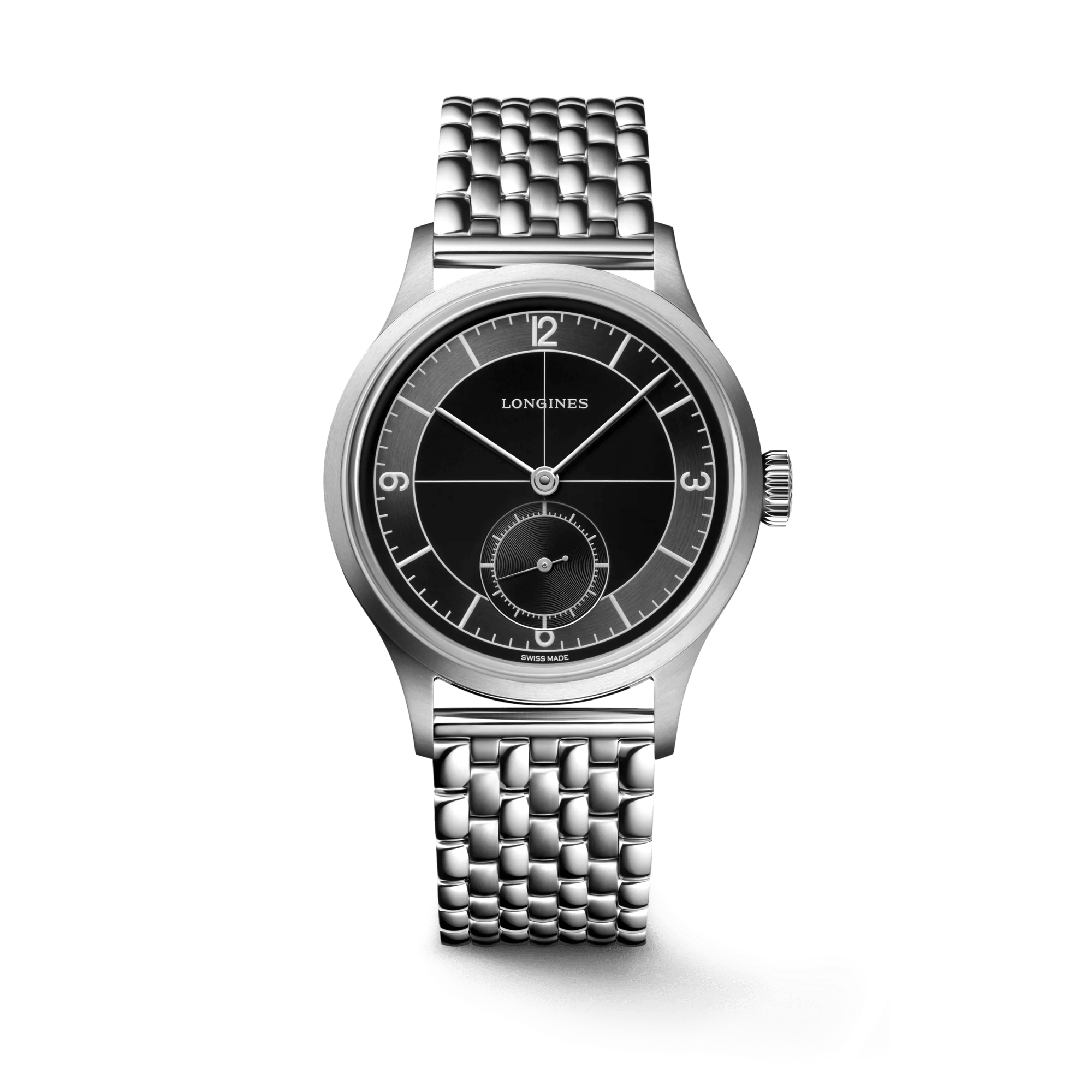 Longines Heritage Classic Sector Dial Stainless Steel Men's Watch L28284536