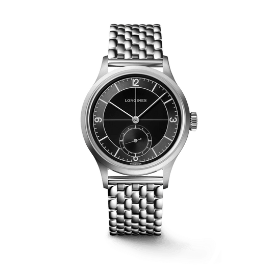 Longines Heritage Classic Sector Dial Stainless Steel Men's Watch L28284536