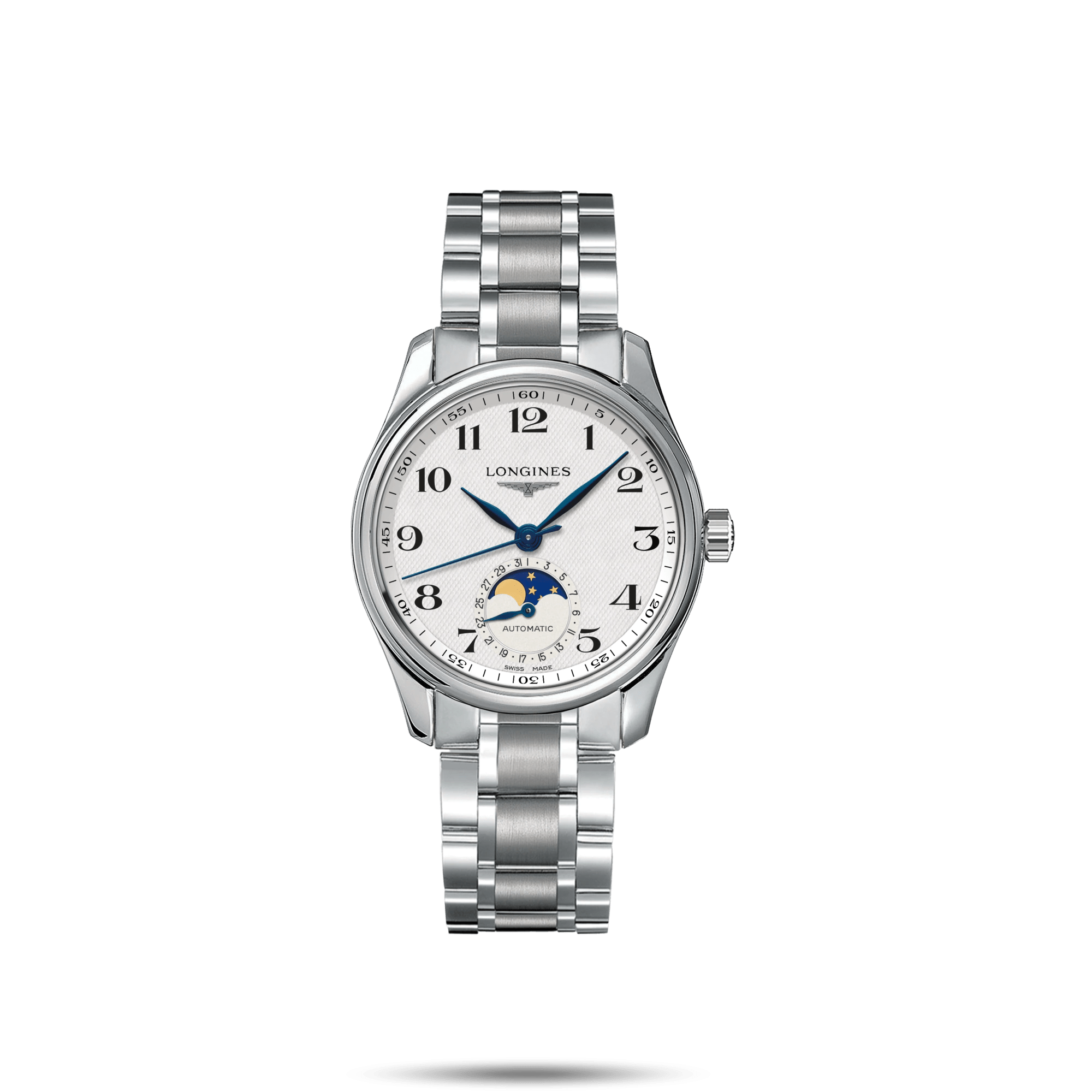 Longines Master Collection 34mm Moonphase Steel Women's Watch L24094786