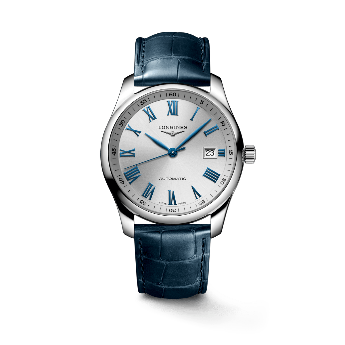 Longines Master Collection 40mm Blue Alligator Strap Men's Watch L27934792
