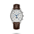 Longines Master Collection 40mm Automatic Chronograph Brown Strap Men's Watch L26734783