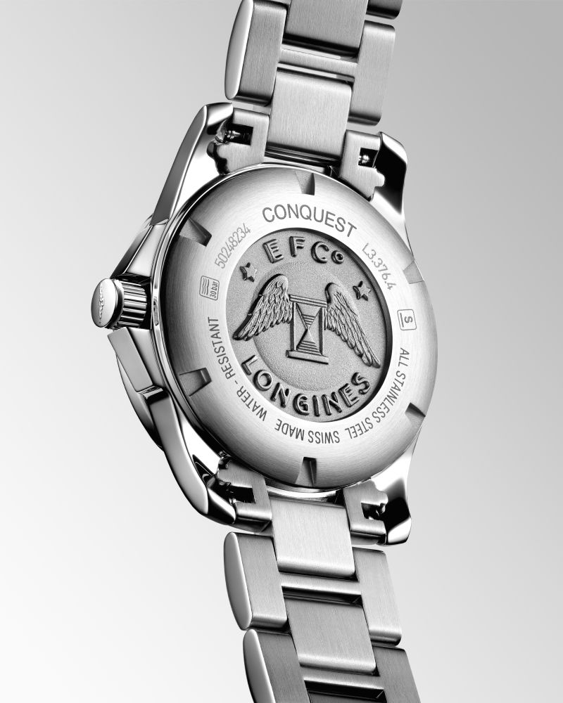 Longines Conquest 29.5mm Stainless Steel Sunray Silver Women's Watch L33764766