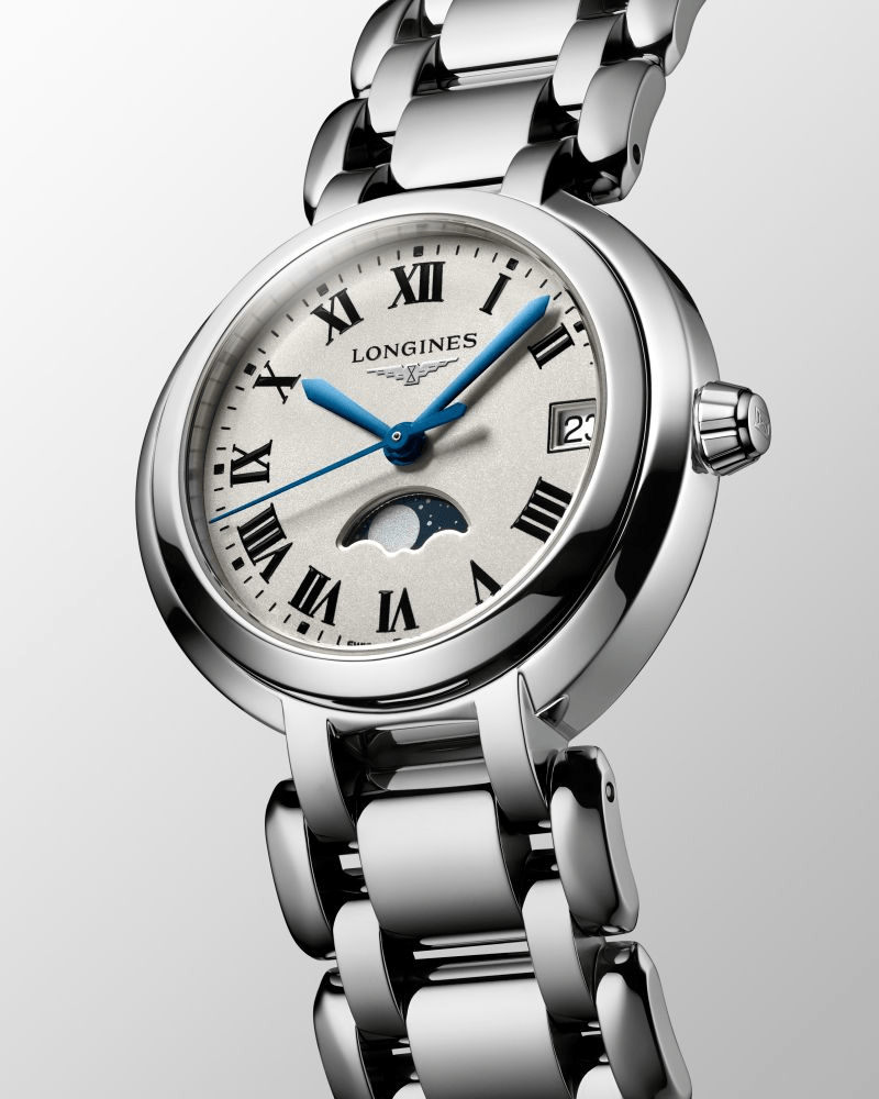 Longines PrimaLuna 30.5mm Stainless Steel Moonphase Women's Watch L81154716