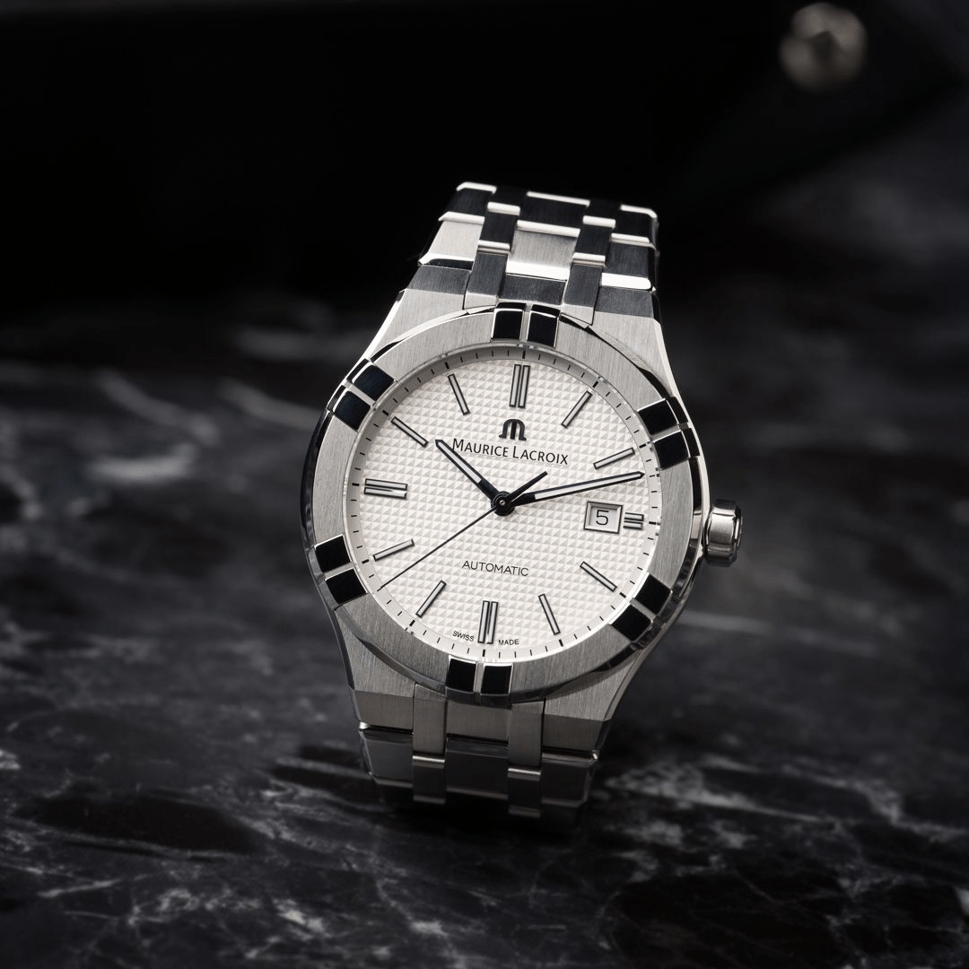 Maurice Lacroix AIKON 42mm Automatic Stainless Steel + Extra Strap Men's Watch AI6008-SS002-130-2