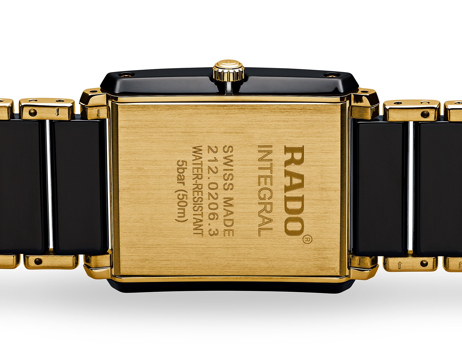 RADO Integral Diamonds 31mm Ceramic-Stainless Steel Black-Gold Men's Watch R20204712