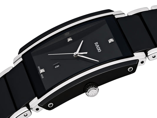 RADO Integral Diamonds 31mm Ceramic-Stainless Steel Black Men's Watch R20206712