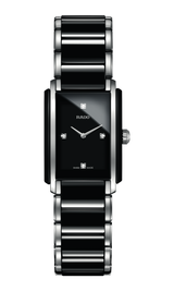 RADO Integral Diamonds 22.7mm Ceramic-Stainless Steel Black Women's Watch R20613712