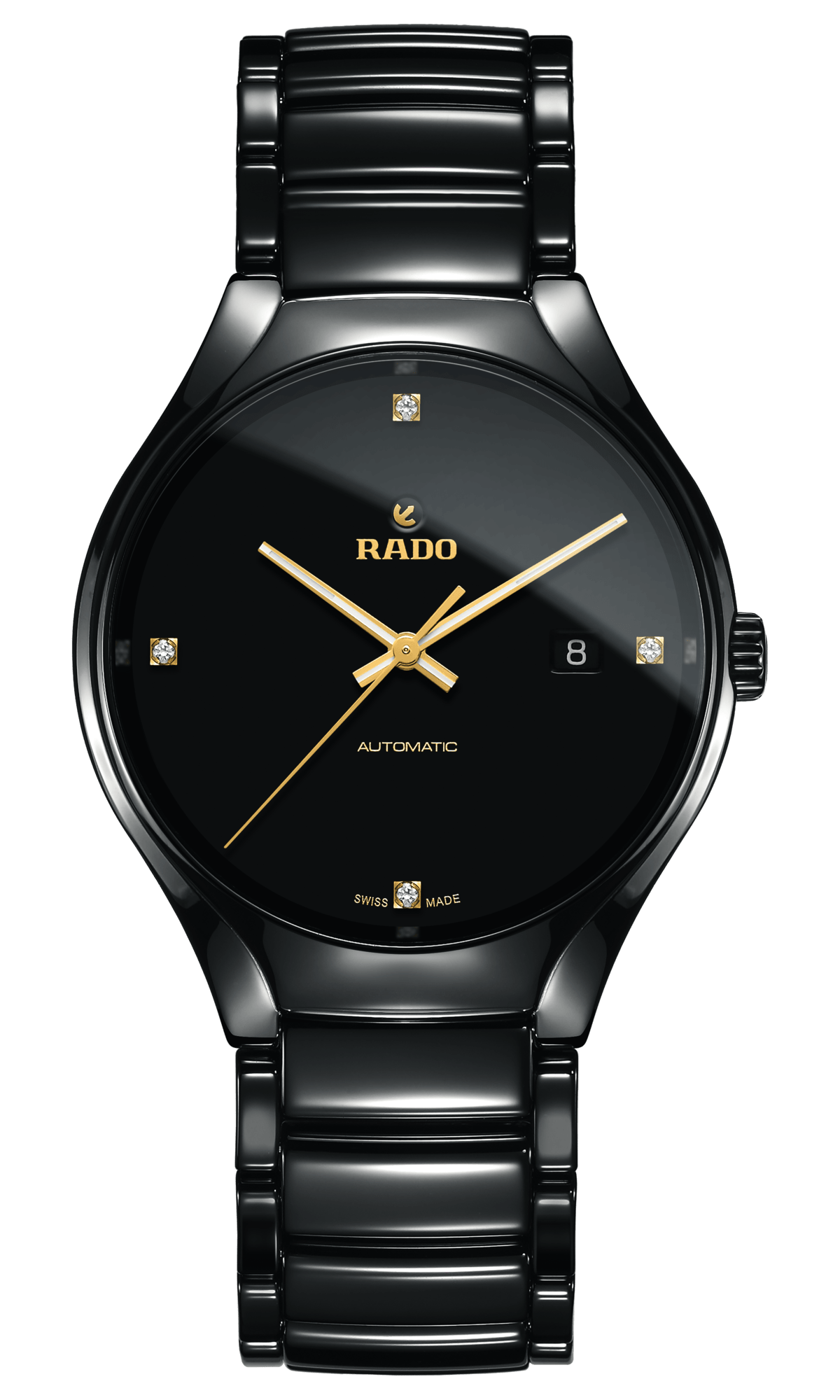 RADO True Automatic Diamonds 40mm Black Ceramic Men's Watch R27056712