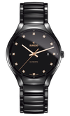 RADO True Automatic 12 Diamonds 40mm Black Ceramic Men's Watch R27056732