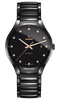 RADO True Automatic 12 Diamonds 40mm Black Ceramic Men's Watch R27056732