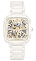 RADO True Square Automatic Open Heart White Ceramic Unisex Watch R27073702