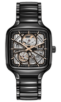 RADO True Square Automatic Open Heart Black Ceramic Men's Watch R27086162