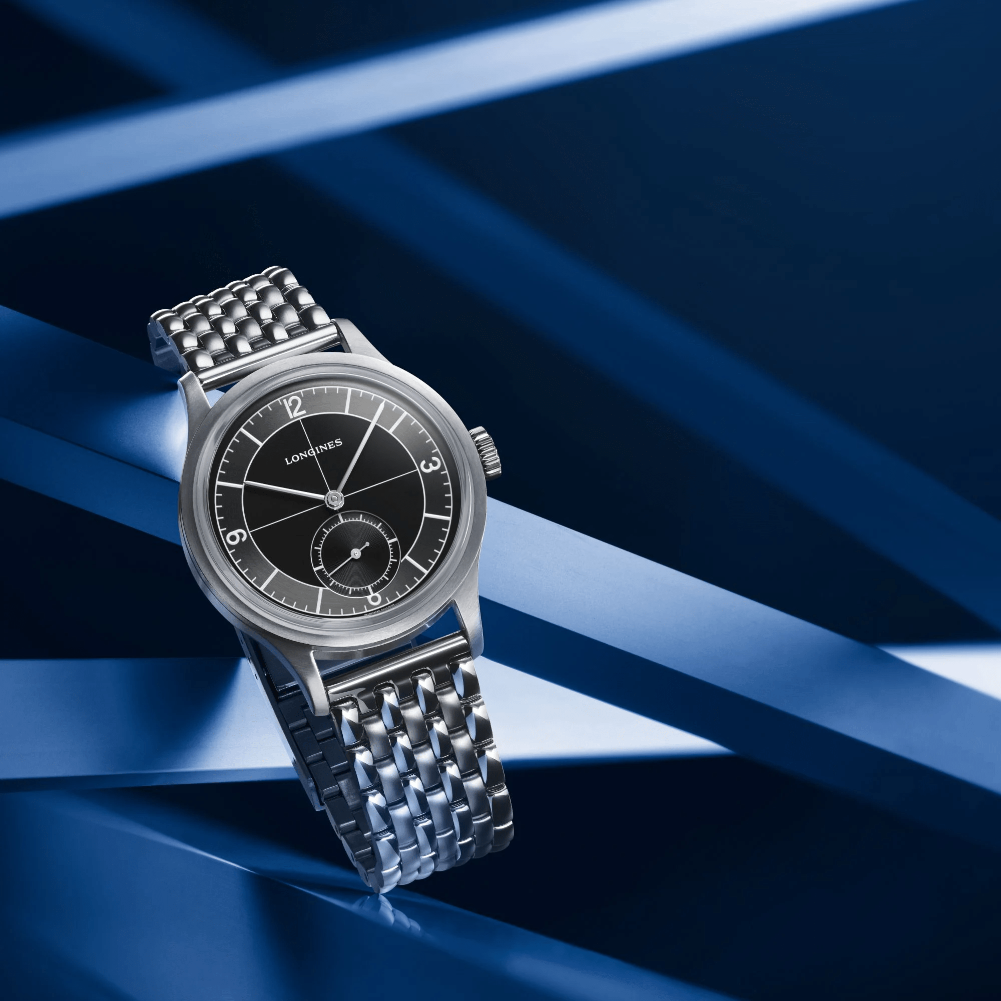 Longines Heritage Classic Sector Dial Stainless Steel Men's Watch L28284536