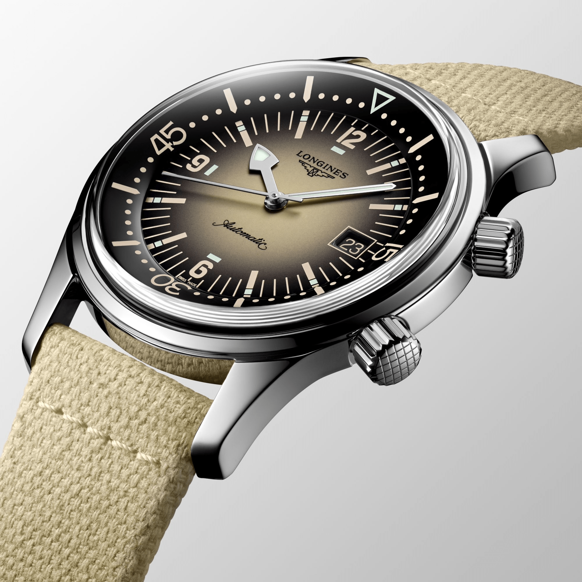 Longines Legend Diver 42mm Beige Dial Men's Watch L37744302