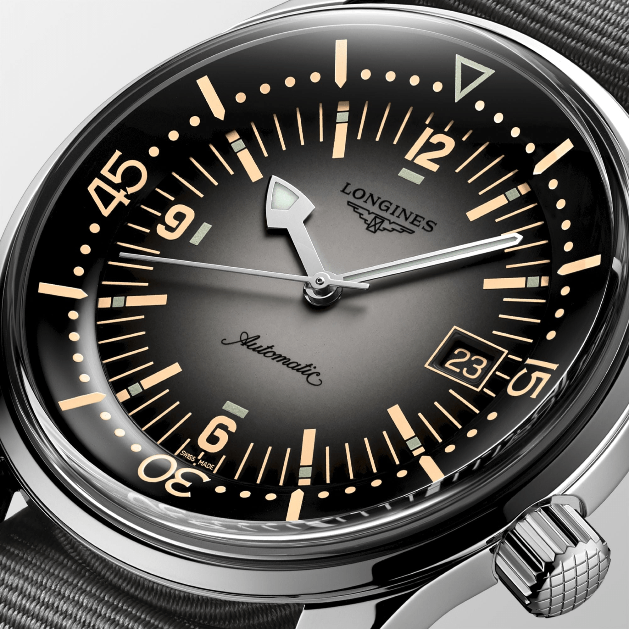 Longines Legend Diver 42mm Grey Dial Men's Watch L37744702