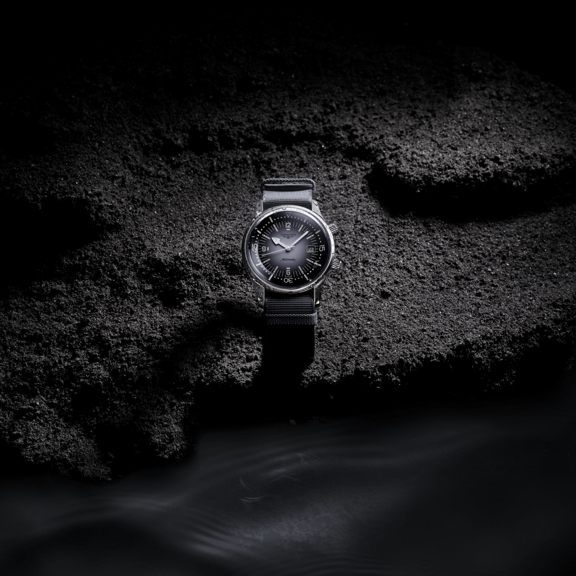 Longines Legend Diver 42mm Grey Dial Men's Watch L37744702