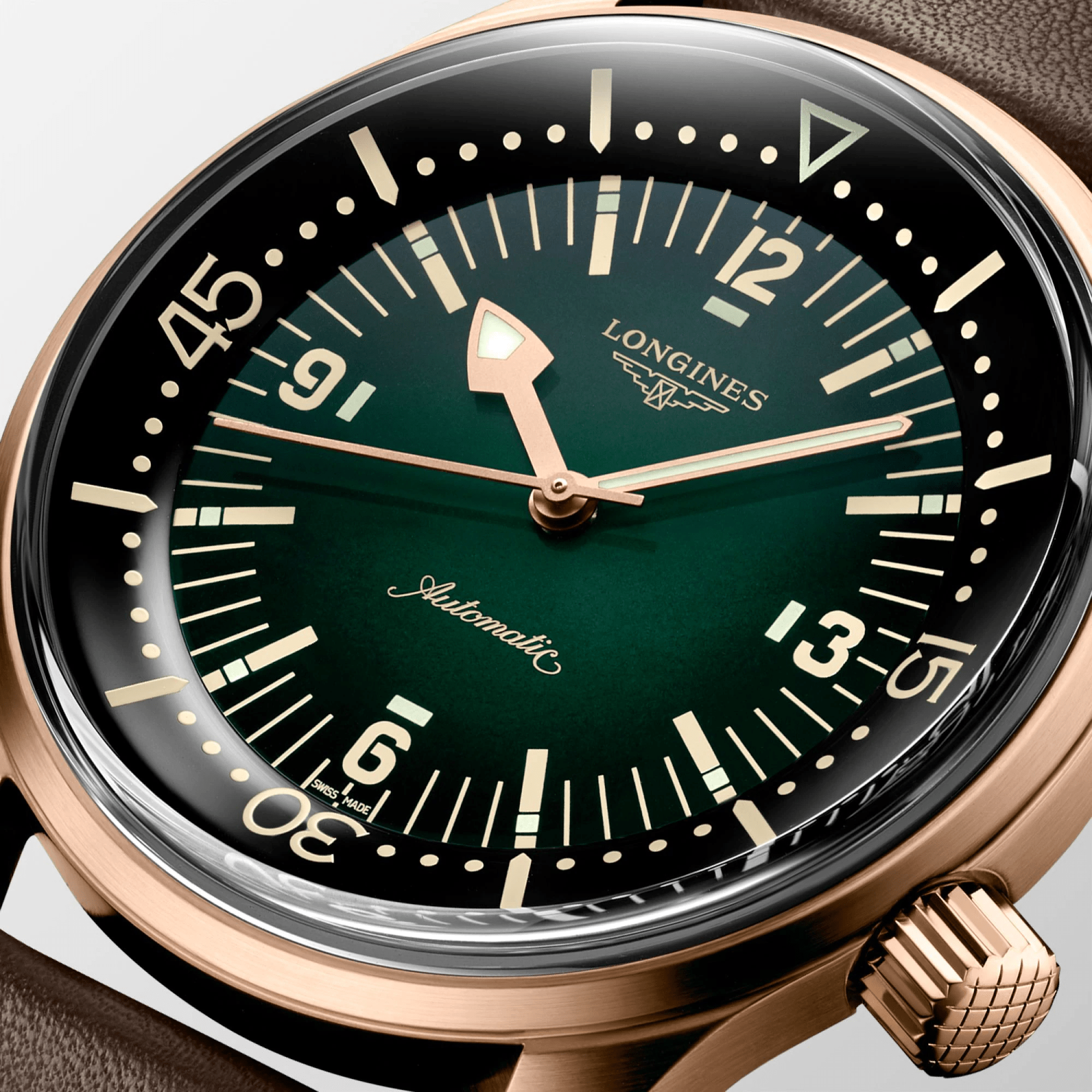 Longines Legend Diver Bronze 42mm Green Dial Men's Watch L37741502