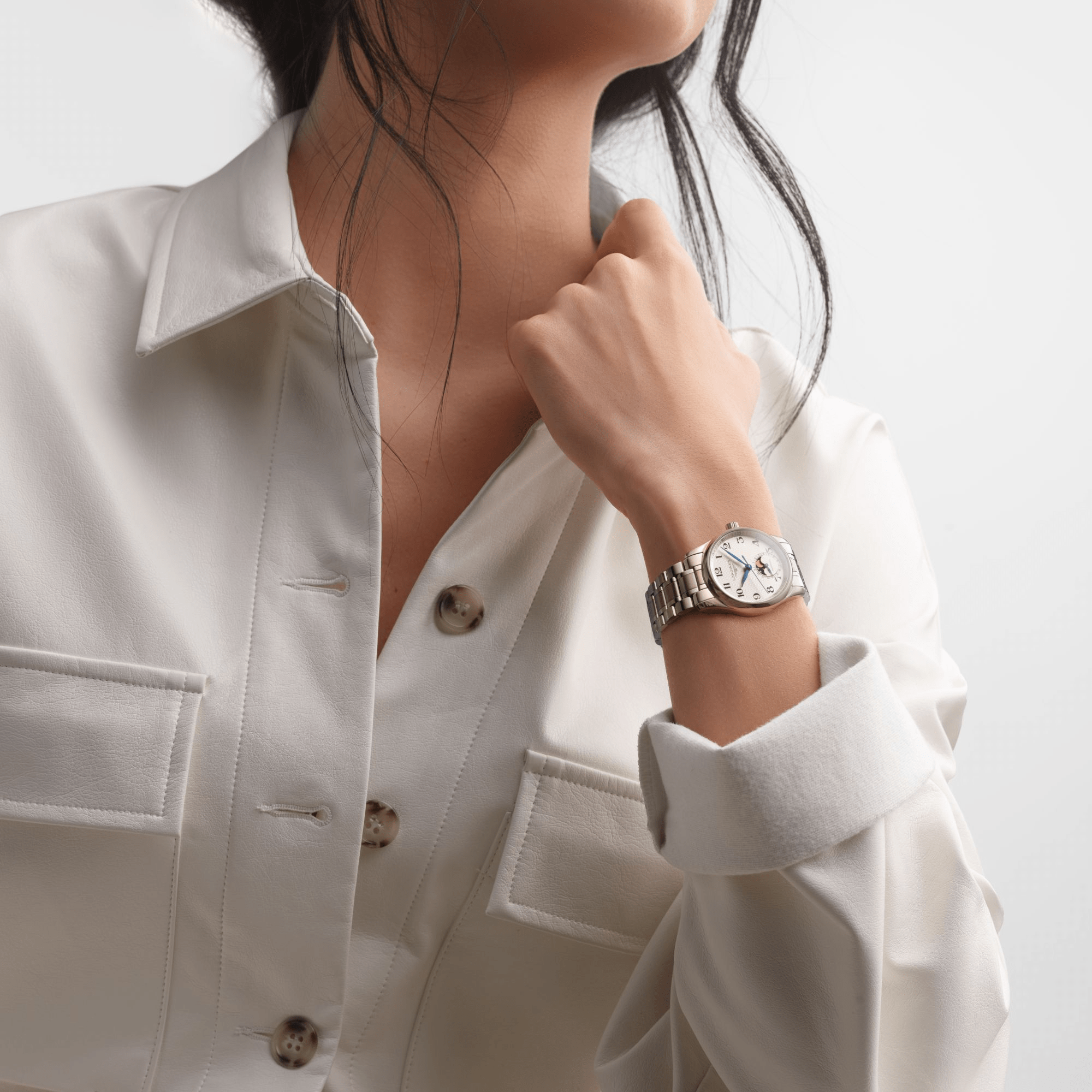Longines Master Collection 34mm Moonphase Steel Women's Watch L24094786