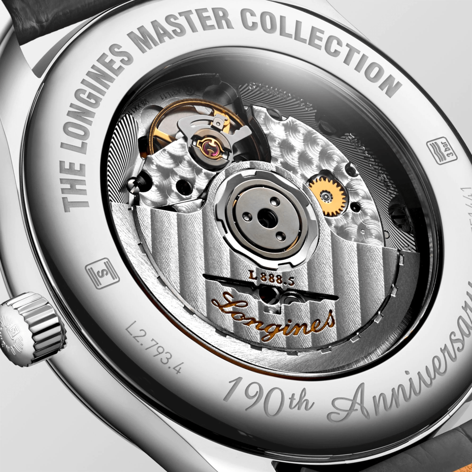 Longines Master Collection 190th Anniversary Grey Strap Men's Watch L27934732
