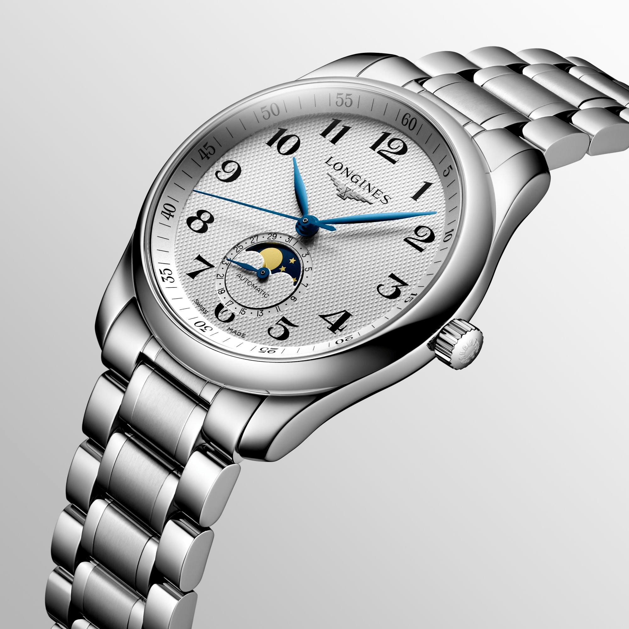 Longines Master Collection 40mm Moonphase Steel Men's Watch L29094786