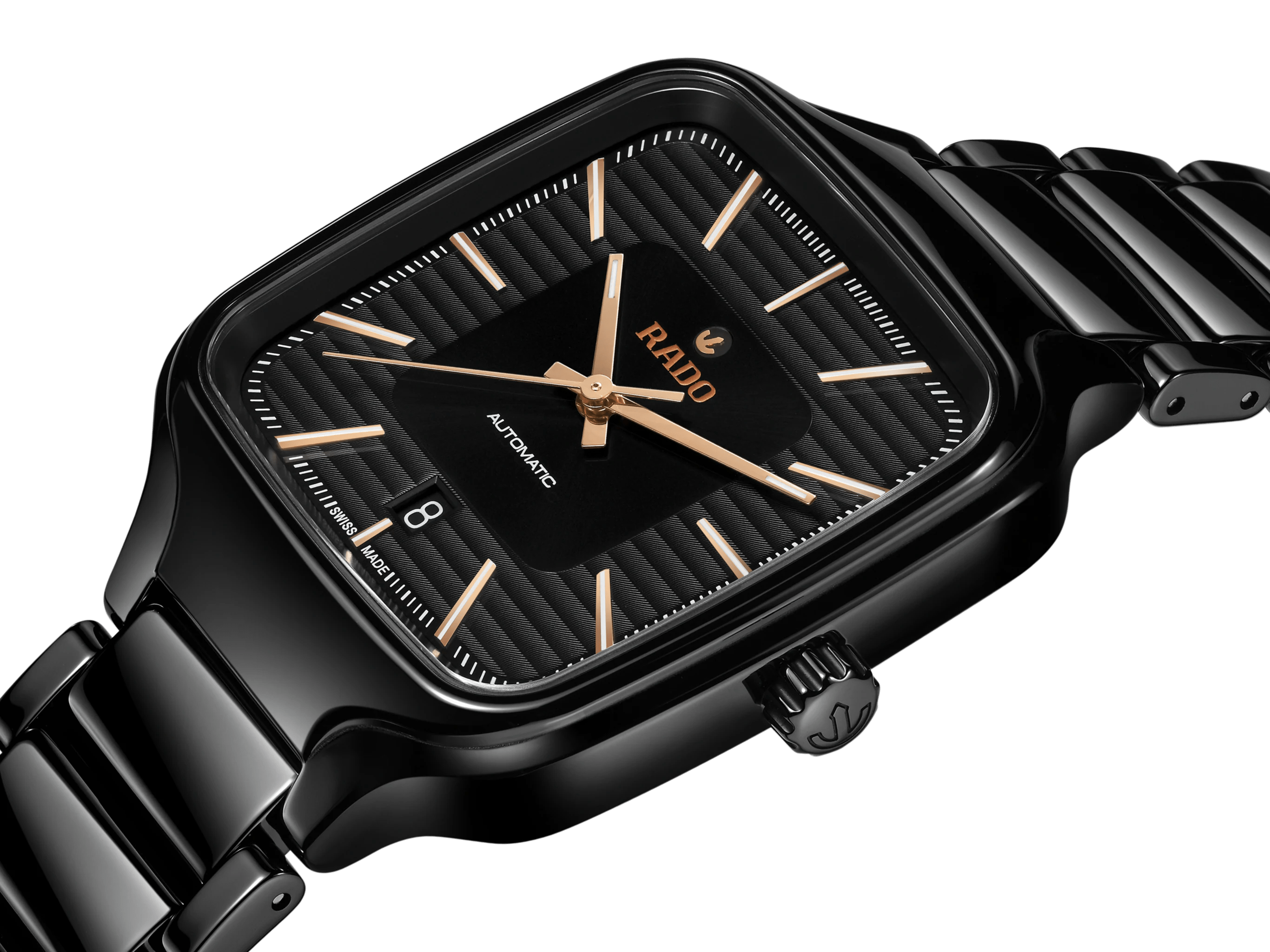 RADO True Square Automatic Black Ceramic 38mm Men's Watch R27078172