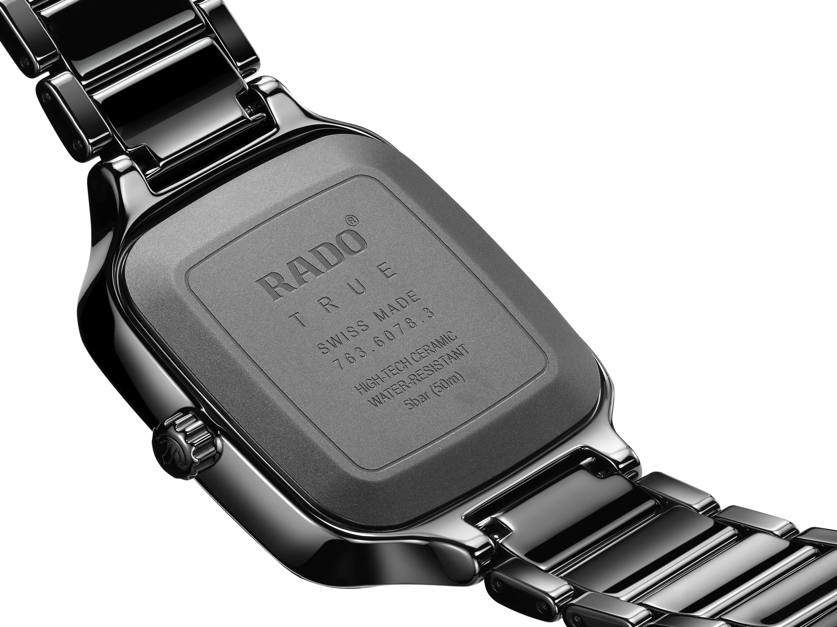 RADO True Square Automatic Black Ceramic 38mm Men's Watch R27078172
