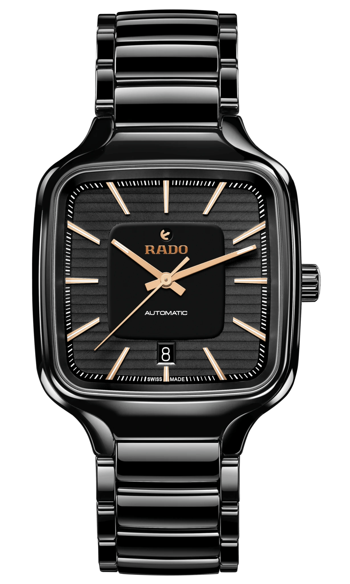 RADO True Square Automatic Black Ceramic 38mm Men's Watch R27078172