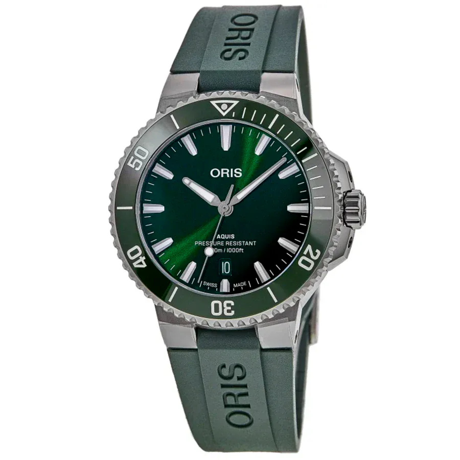 Oris Aquis Date 43.5mm Green Dial Men's Watch 01 733 7789 4157-07