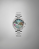 Oris Aquis Date Upcycle 36.5mm Multicoloured Dial Women's Watch 01 733 7792 4150-07 8 19 05P