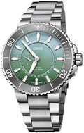 Oris Aquis Dat Watt Limited Edition II 43.5mm Green Dial Men's Watch 01 743 7734 4197-Set