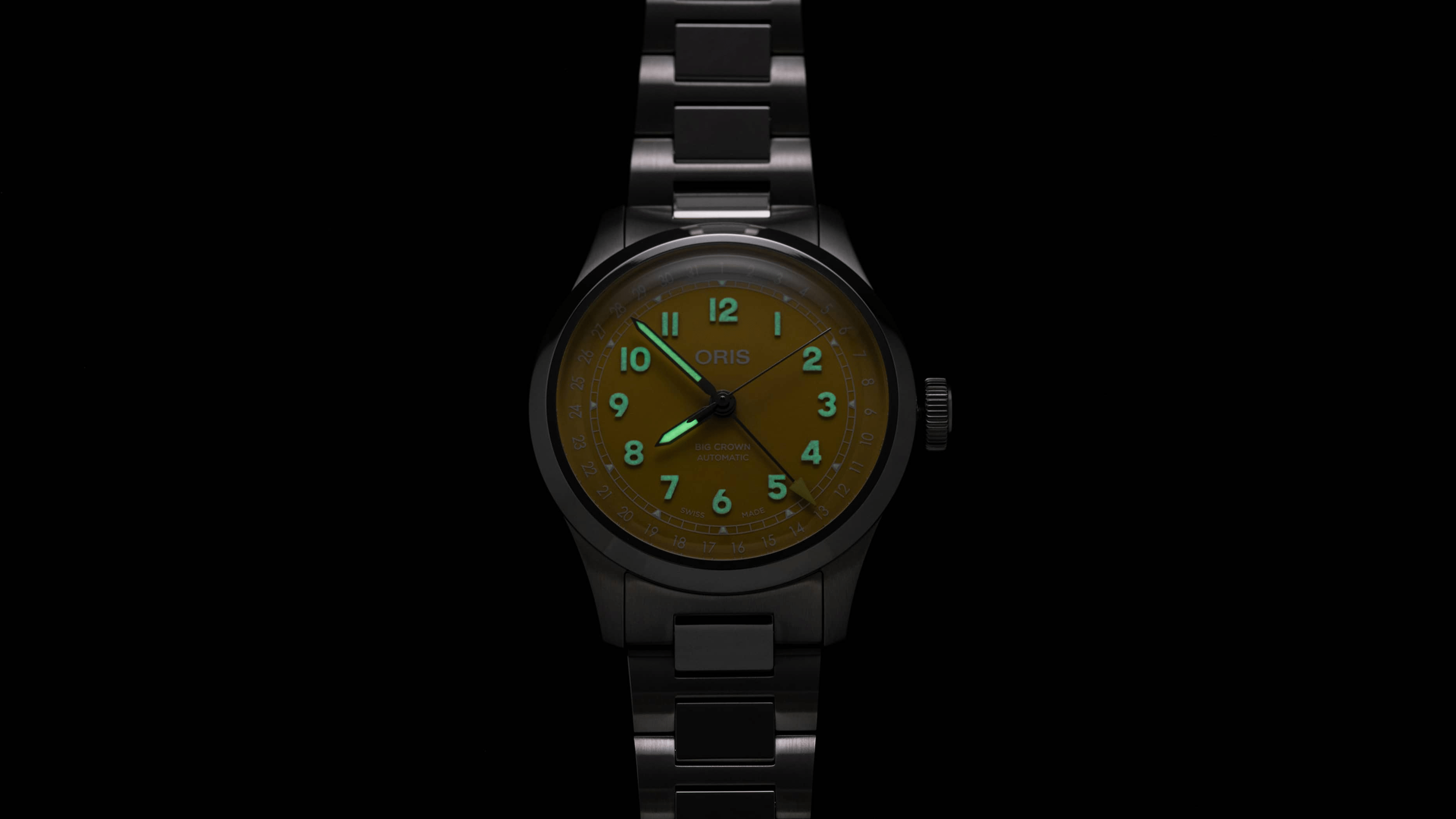 Oris Big Crown Pointer Date 40mm Yellow Dial Men's Watch 01 754 7798 4069-07 8 20 06