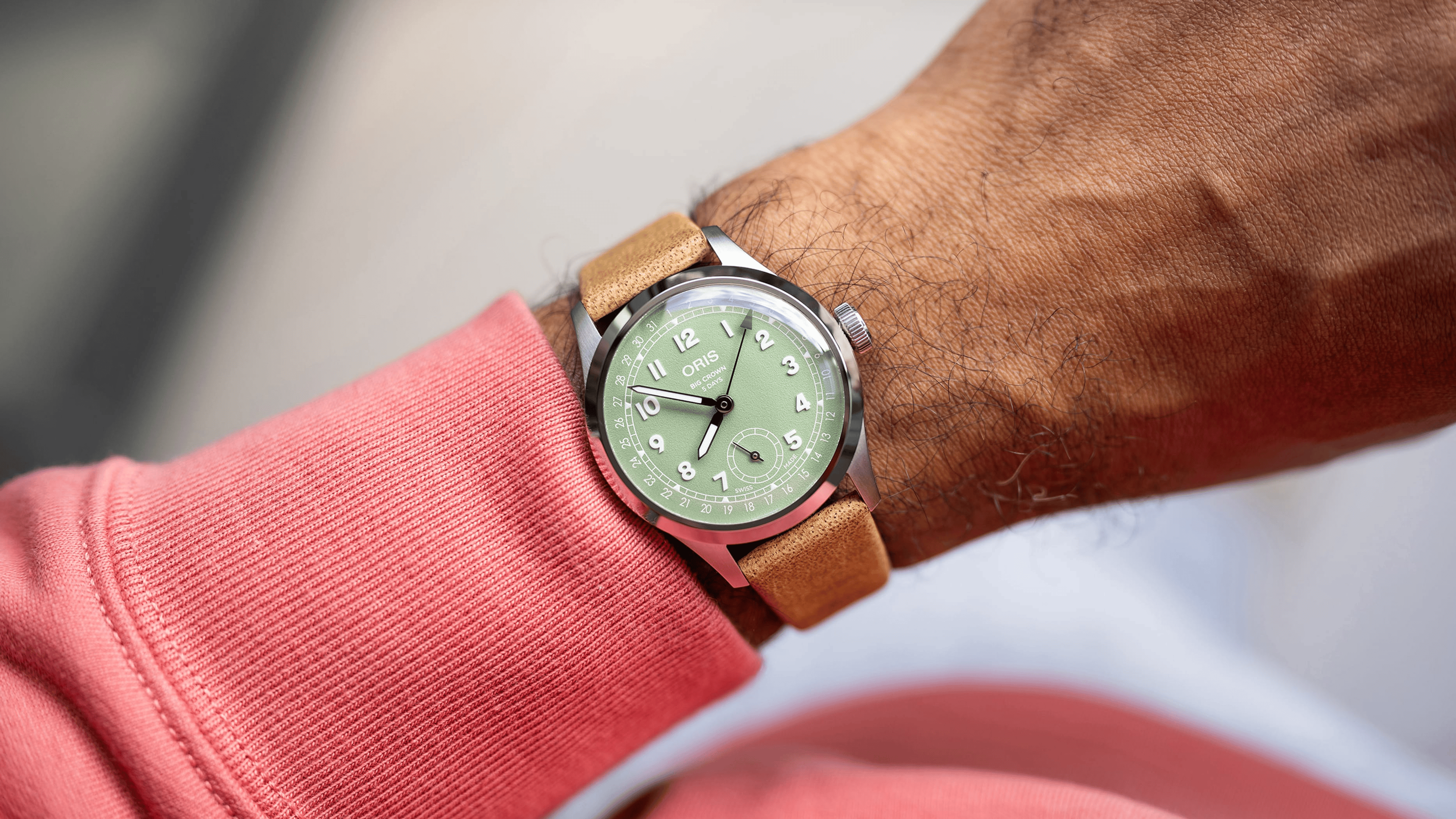 Oris Big Crown Pointer Date Calibre 403 40mm Green Dial Men's Watch 01 403 7799 4067-07 6 20 09FC