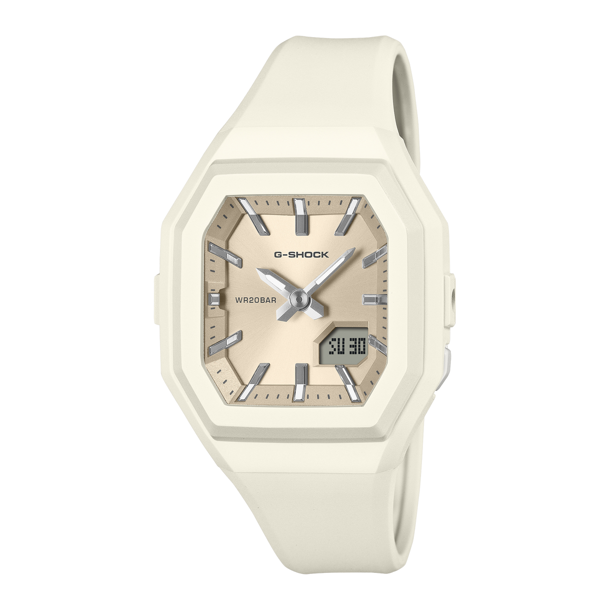 G-Shock S Series Analog-Digital 35.7mm Beige Dial Women's Watch GMAS160-7A
