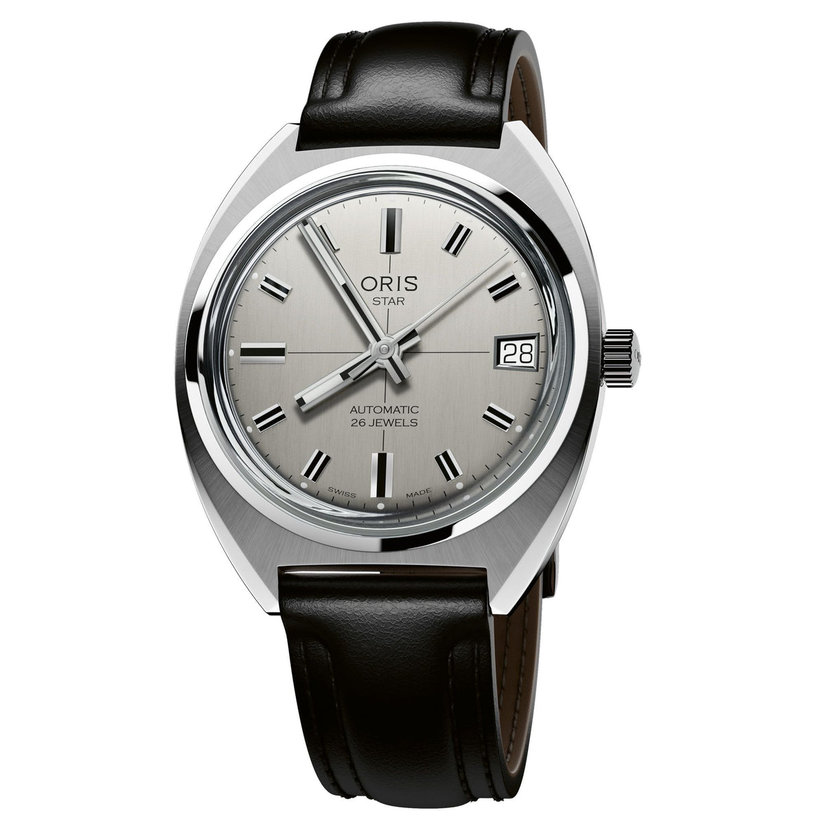 Oris Star Edition 35mm Grey Dial Men's Watch 01 733 7813 4151-Set