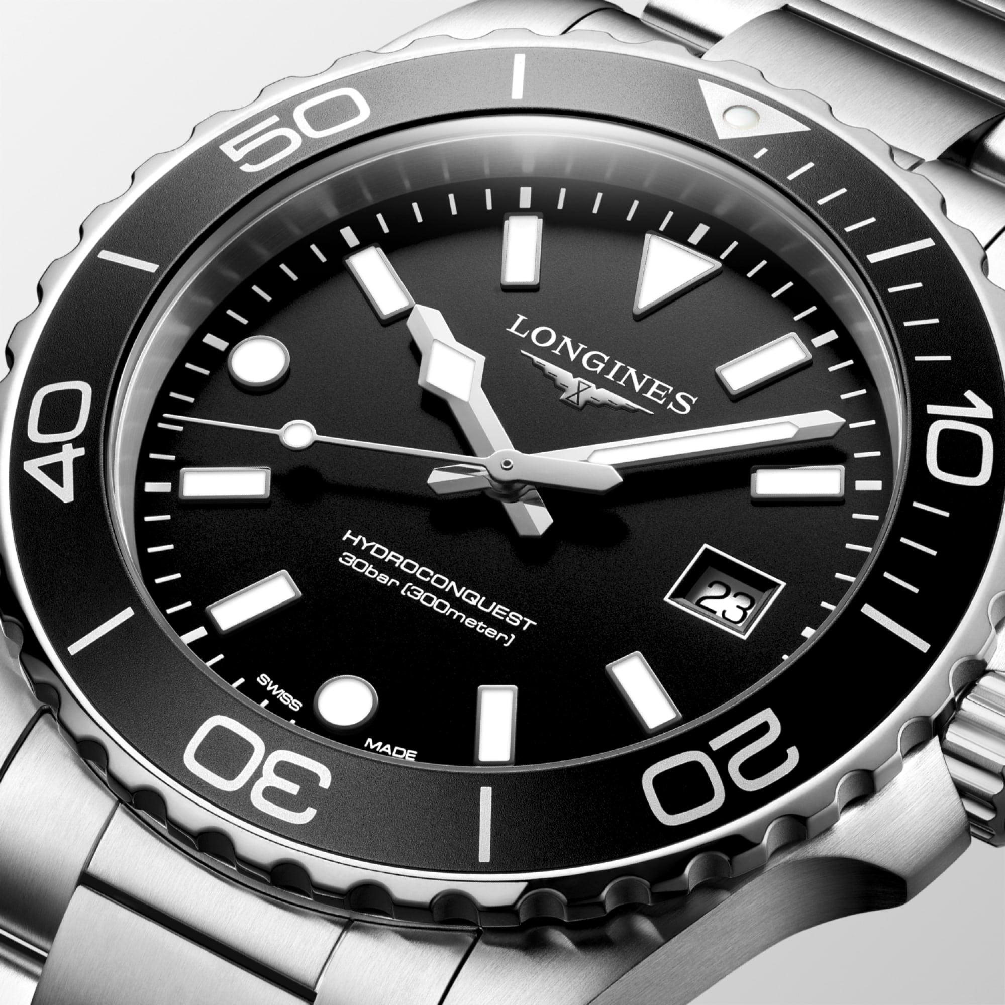 Longines HydroConquest Quartz 42mm Black Dial Men's Watch L37694566