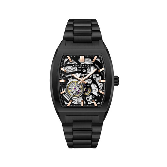 Kenneth Cole New York 40mm Skeleton Black Automatic Men's Watch KCWGY0058601