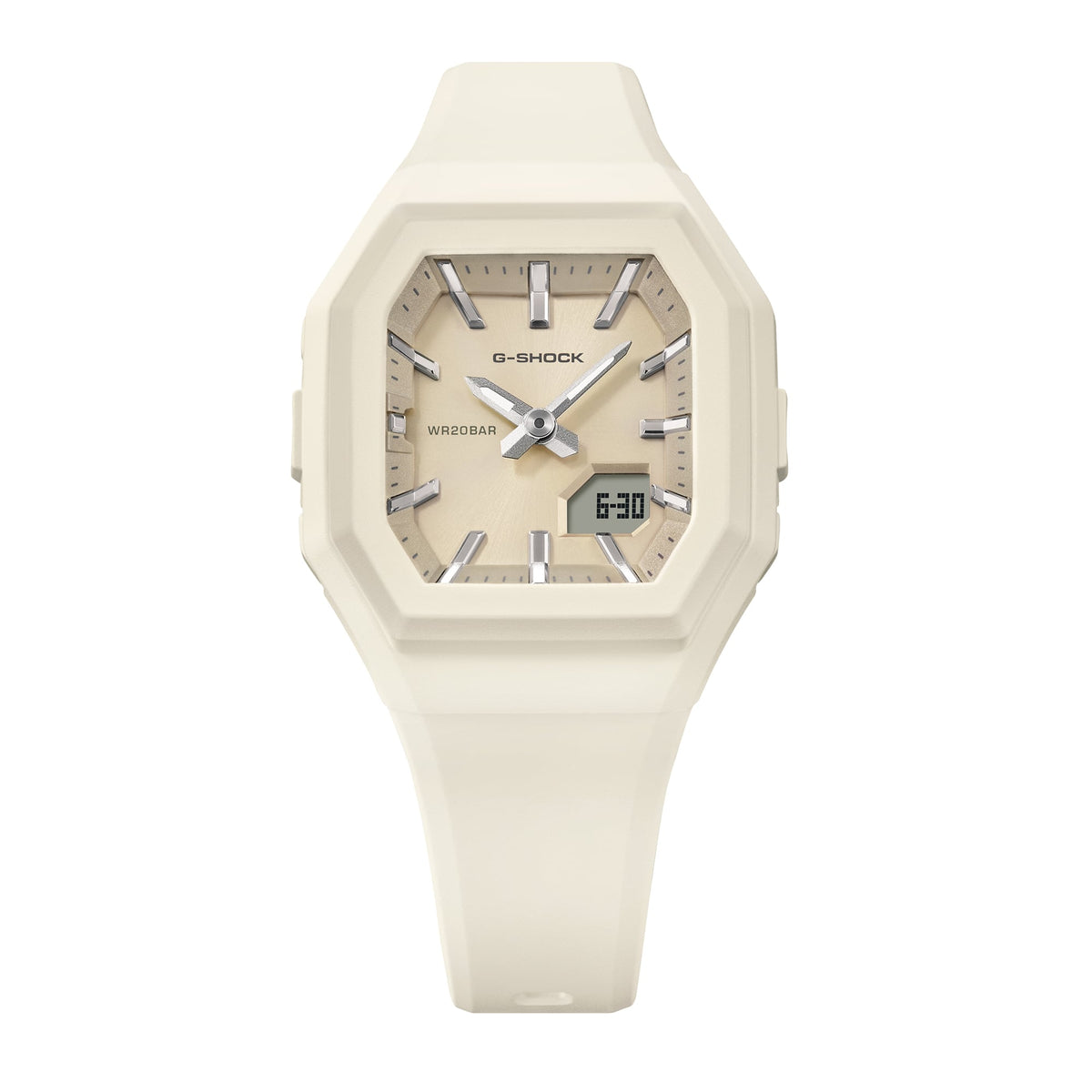 G-Shock S Series Analog-Digital 35.7mm Beige Dial Women's Watch GMAS160-7A