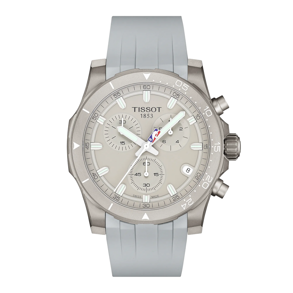 Tissot Supersport Chrono NBA 2026 42mm Grey Dial Men's Watch T1254171703100
