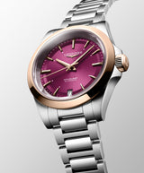 Longines Conquest 34mm Purple Dial Women's Watch L34305986