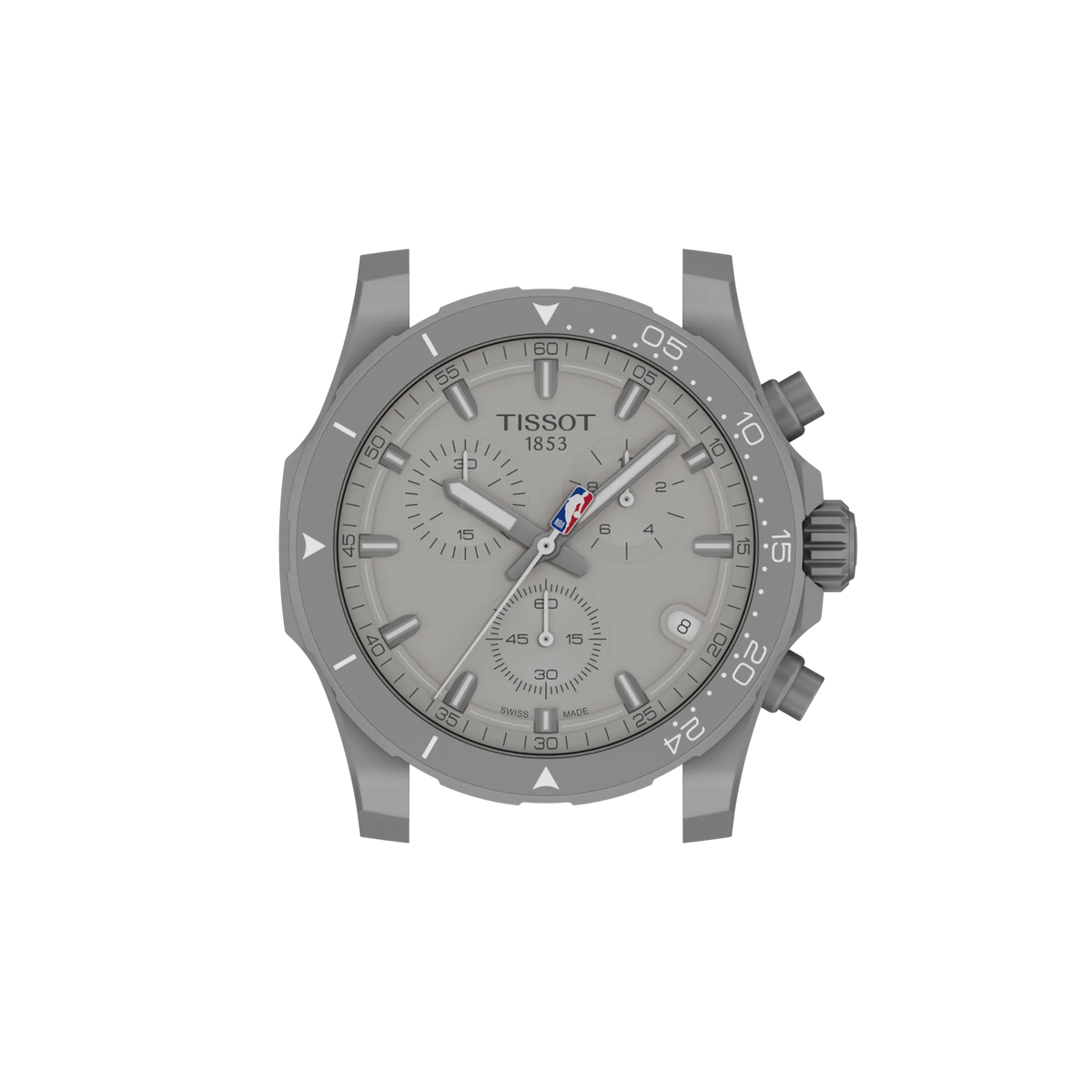 Tissot Supersport Chrono NBA 2026 42mm Grey Dial Men's Watch T1254171703100