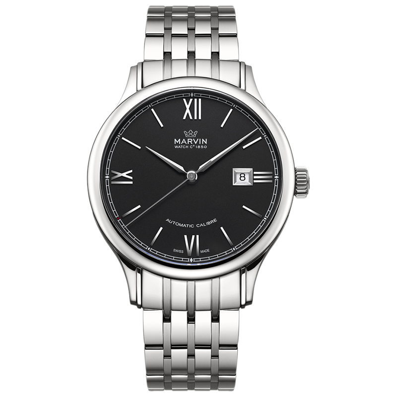 Marvin Malton Round 41mm Black Dial Men's Watch M117.13.42.11