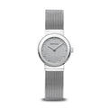 BERING Classic Polished Silver 26mm Silver Stardust Dial Women's Watch 10126-0003