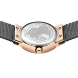 BERING Classic Polished Rose Gold 26mm Rose Gold/Silver Stardust Dial Women's Watch 10126-0663-GWP