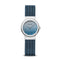 BERING Classic Polished Silver 26mm Blue/Silver Stardust Dial Women's Watch 10126-3073