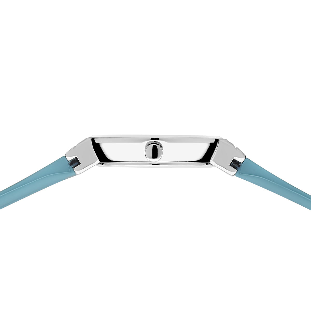 BERING Classic Polished Silver 29mm Blue Sunray Dial Women's Watch 10129-708