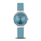 BERING Classic Polished Silver 29mm Blue Sunray Dial Women's Watch 10129-708
