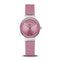 BERING Classic Polished Silver 29mm Pink Sunray Dial Women's Watch 10129-909